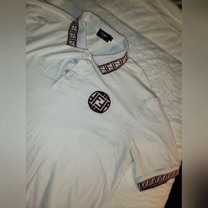 Brown white polo...Fendi  3xl fits like XL